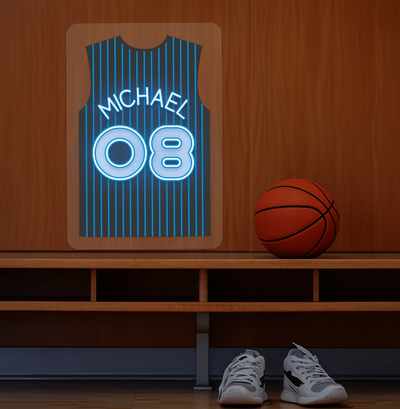 Personalized ORL Jersey Basketball Neon Artwork