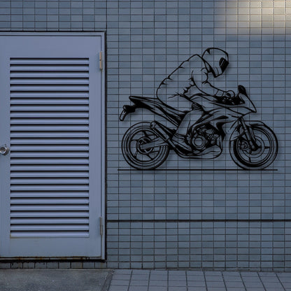 Motorcycle Metal Wall Sign