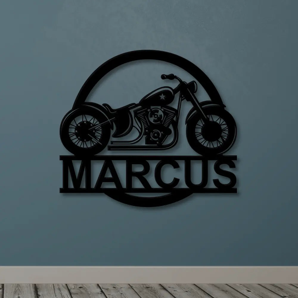 Personalized Bike Metal Name Sign