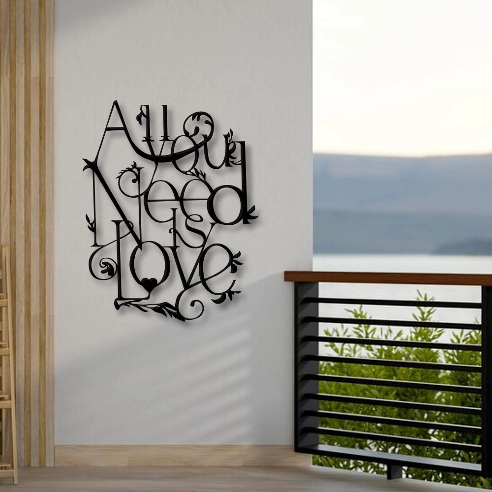 All You Need Is Love Metal Sign