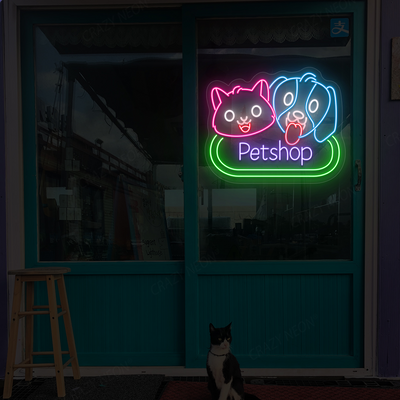 Pet Pals Shop Neon Sign | Purple