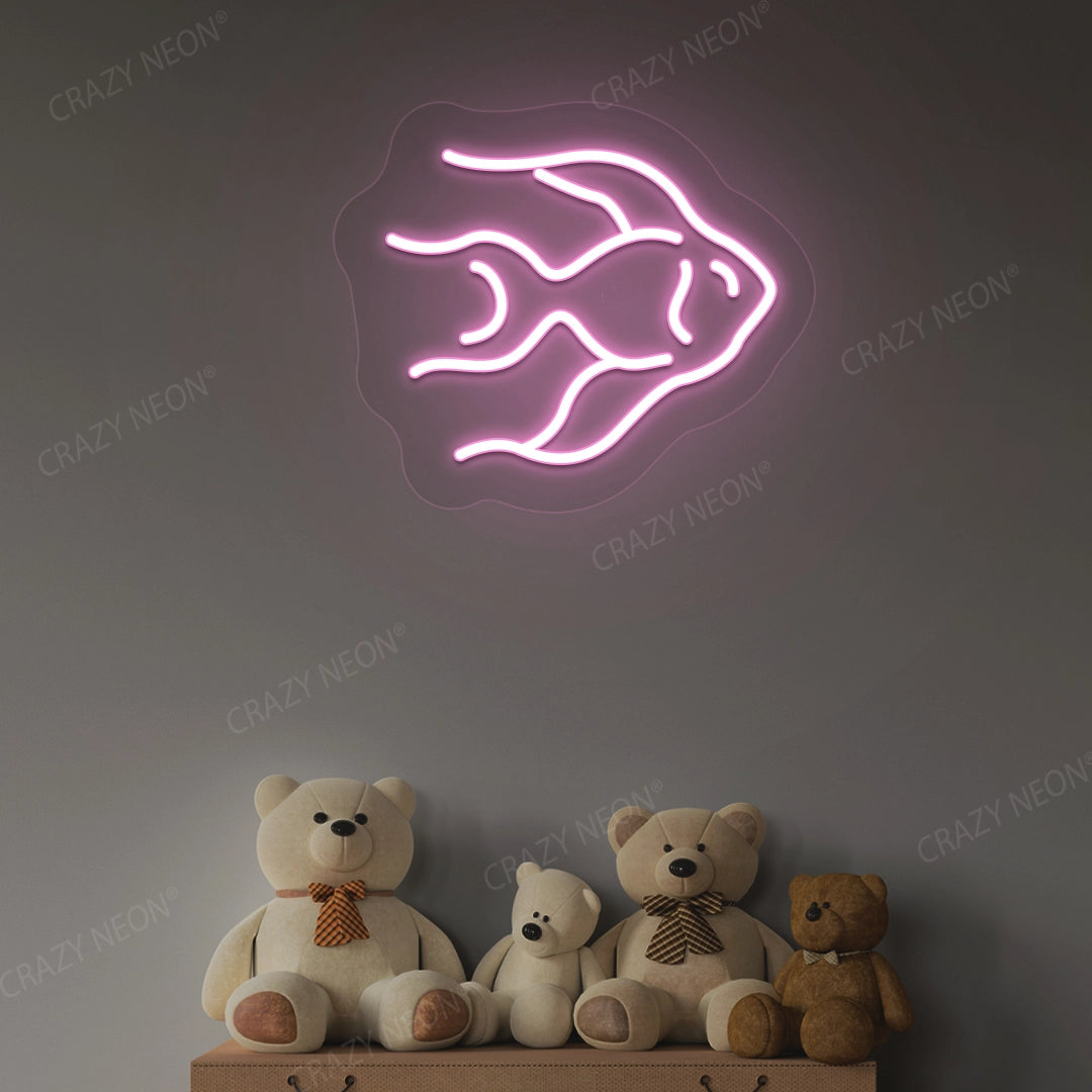 Fish Neon Sign | Pink