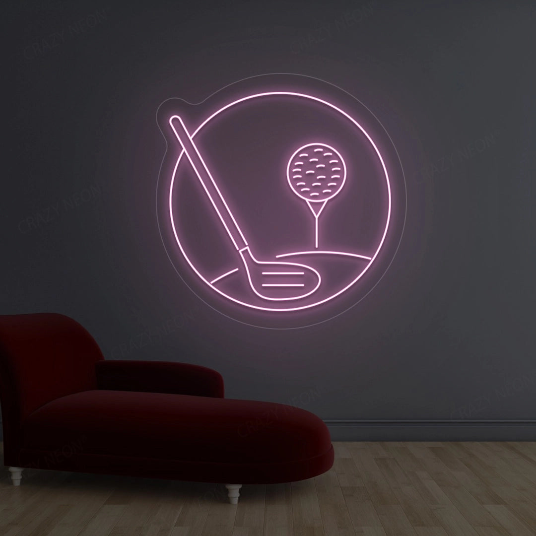 Golf Stick Neon Sign | pink