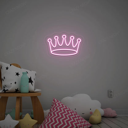 Crown Neon Sign | Pink