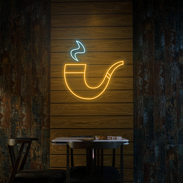 Classic Smoking Pipe Neon Sign