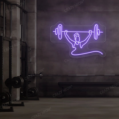 Power Lifting Neon Sign