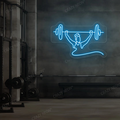 Power Lifting Neon Sign