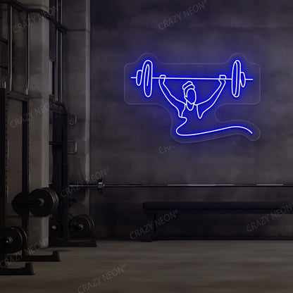 Power Lifting Neon Sign