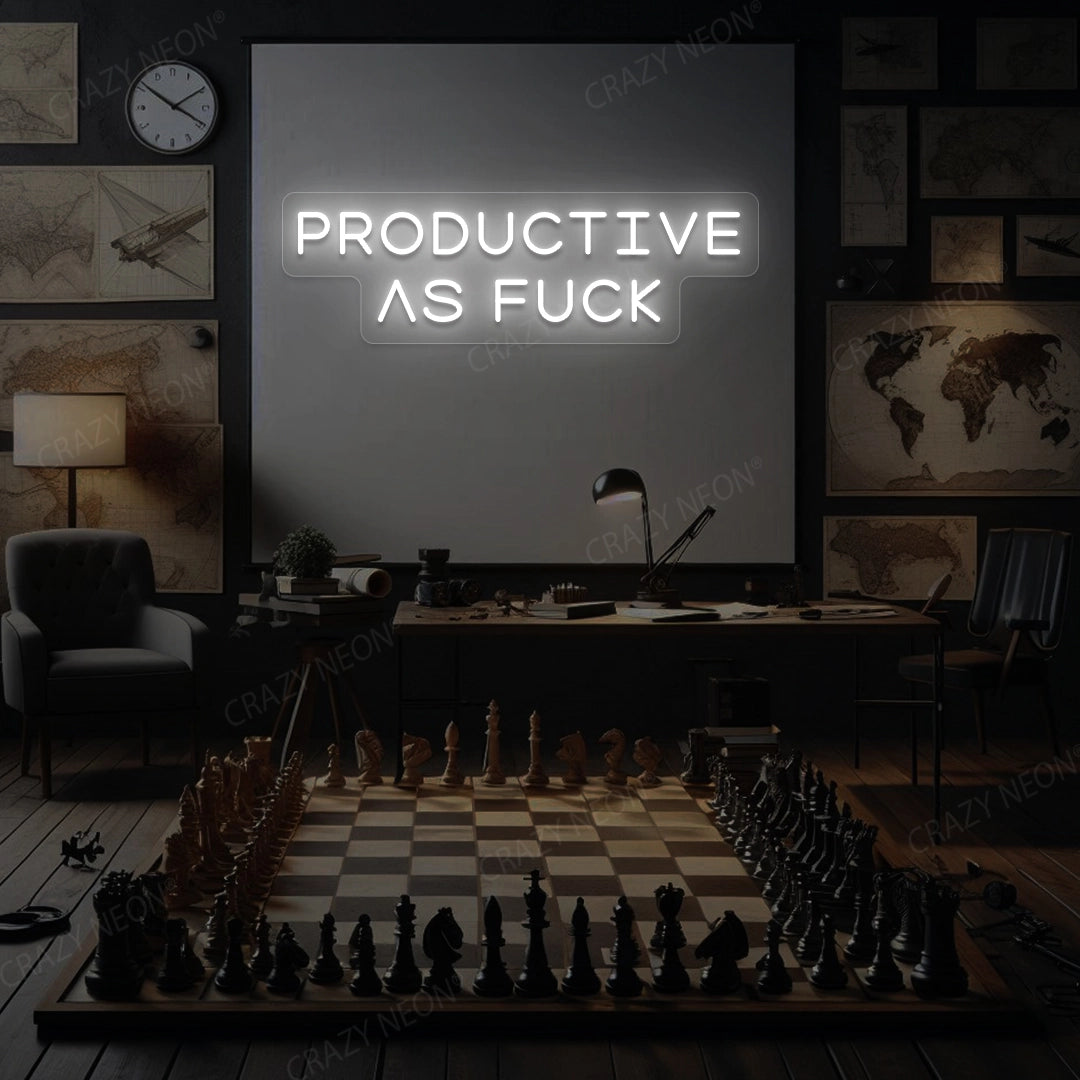 PRODUCTIVE AS F*CK | White 