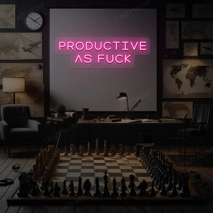 PRODUCTIVE AS F*CK | Pink 