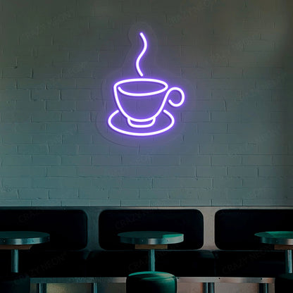 Coffee Neon Sign | Purple