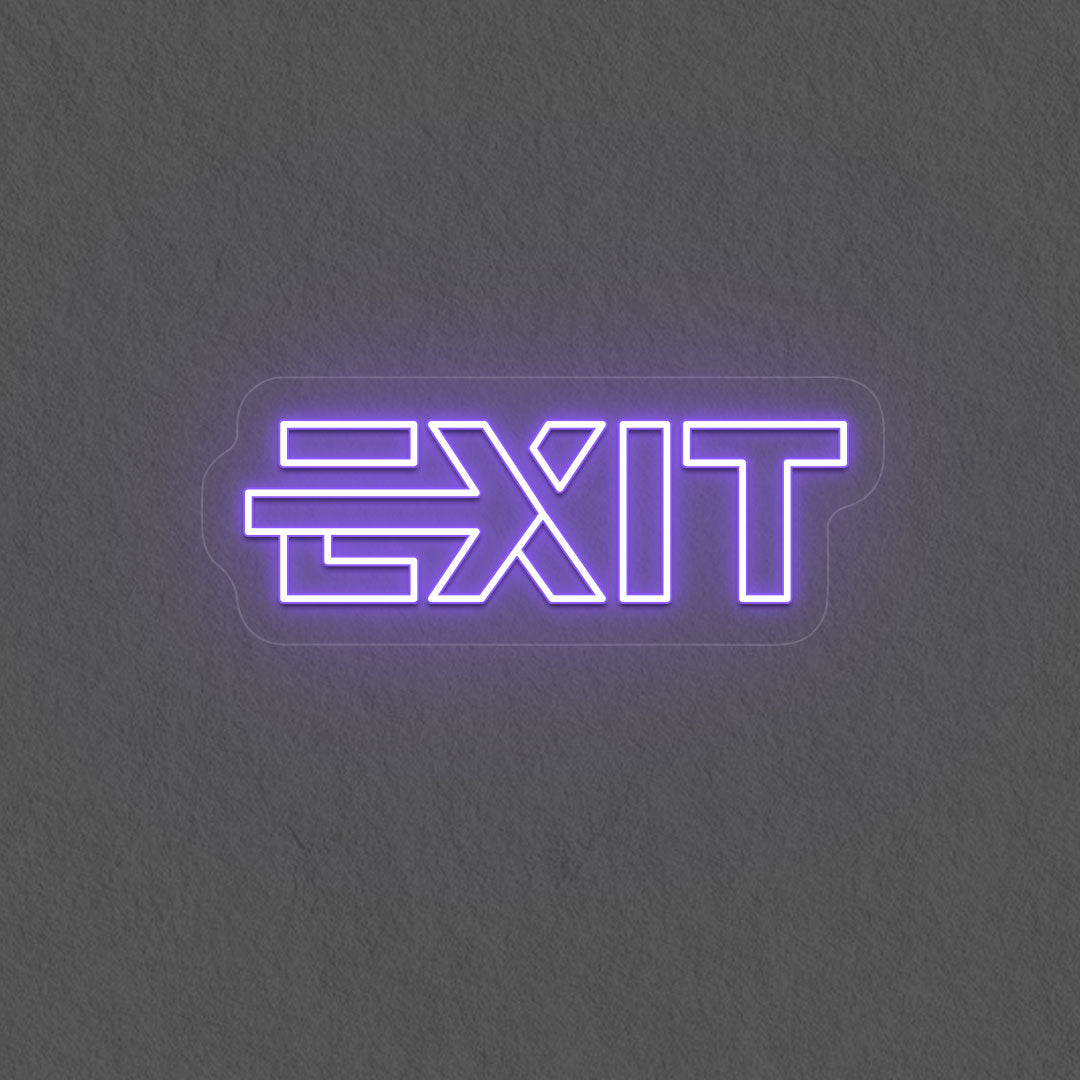 Aesthetic Exit Neon Sign