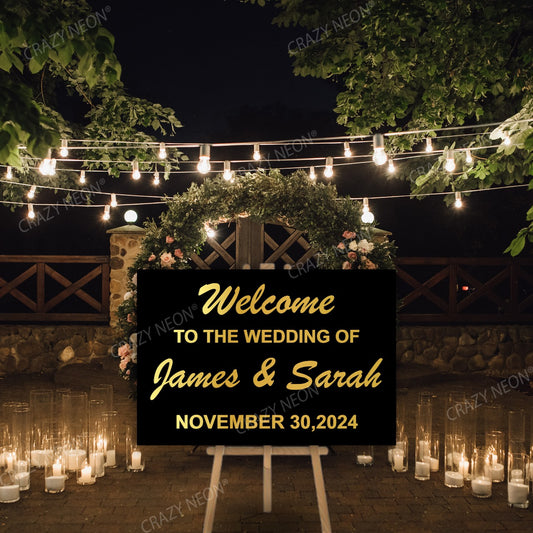 Wedding Welcome Sign | Personalized Wedding Sign