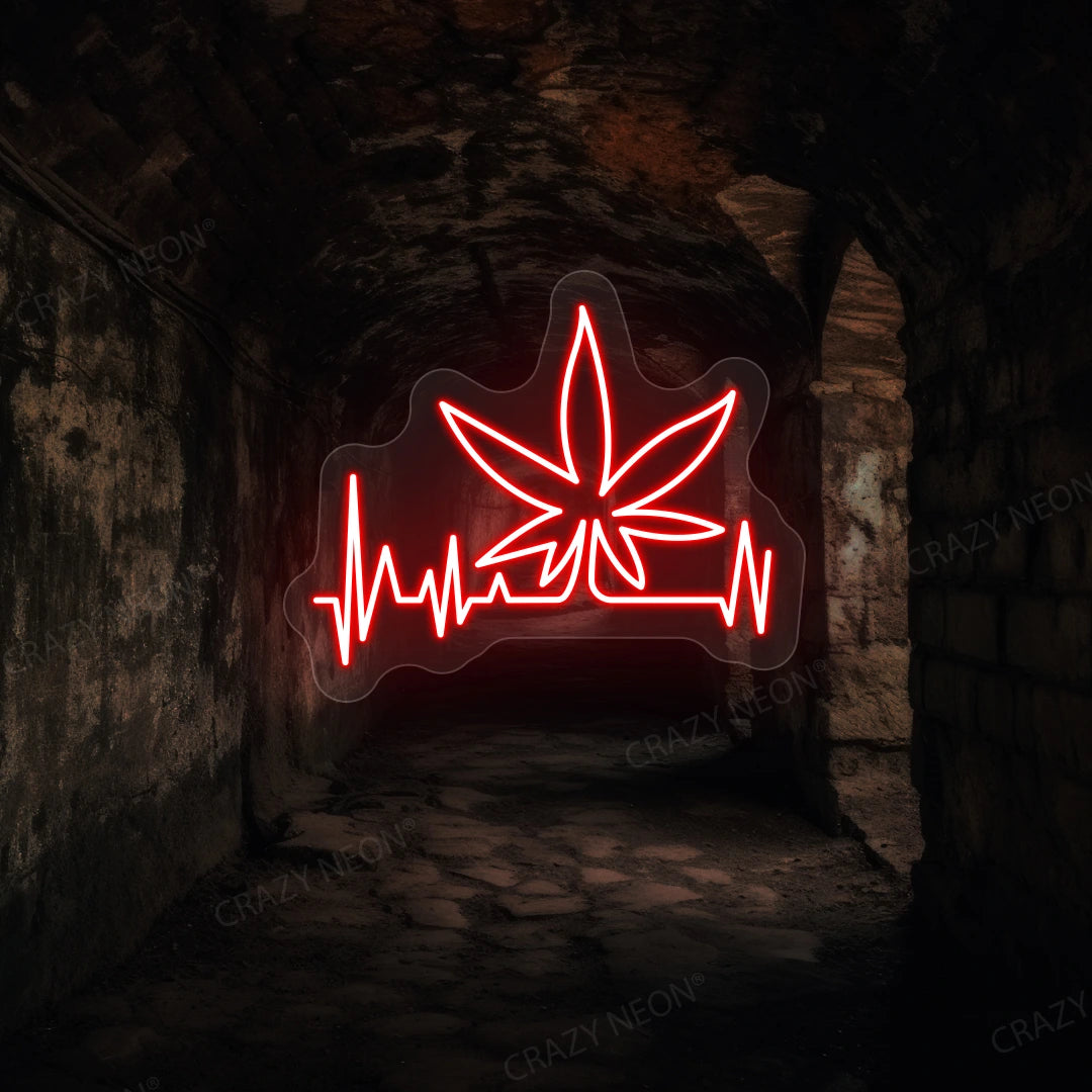 Weed Beat Neon Sign | Red