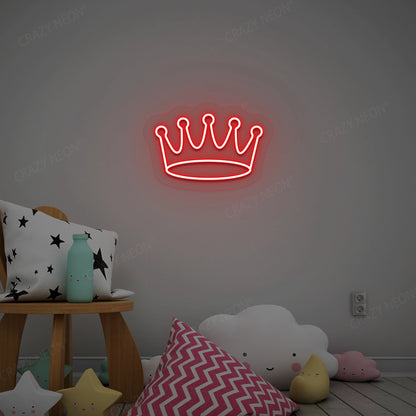 Crown Neon Sign | Red