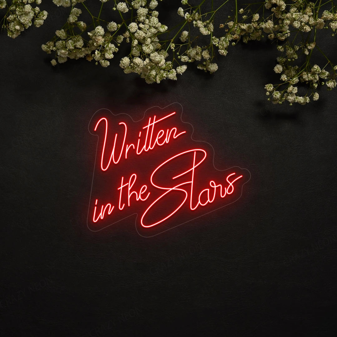 Written In The Stars Neon Sign | Red