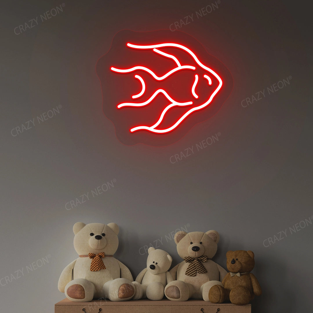 Fish Neon Sign | Red