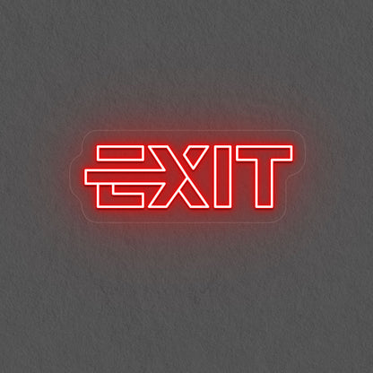 Aesthetic Exit Neon Sign