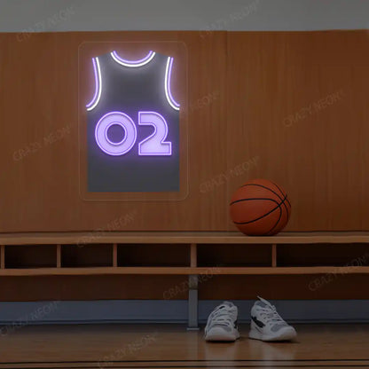 Sacramento Richmond 02 Jersey Basketball Neon Artwork