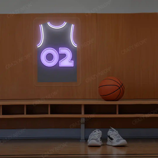 Sacramento Richmond 02 Jersey Basketball Neon Artwork