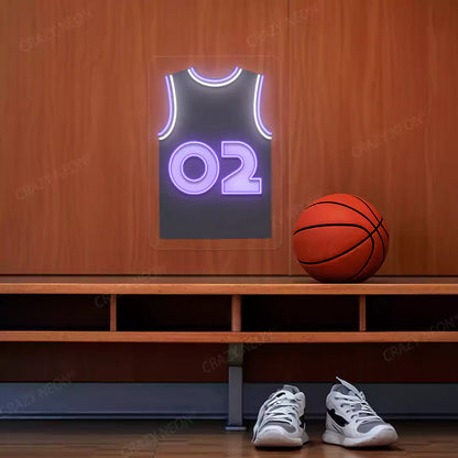 Sacramento Richmond 02 Jersey Basketball Neon Artwork