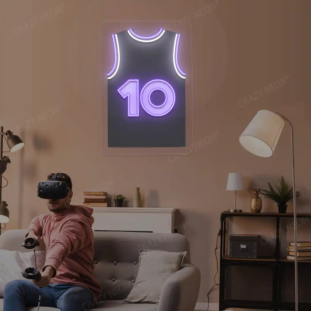 Sacramento DeRozan 10 Jersey Basketball Neon Artwork