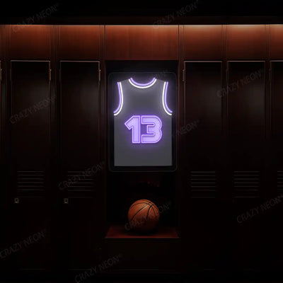 Sacramento Murray 13 Jersey Basketball Neon Artwork