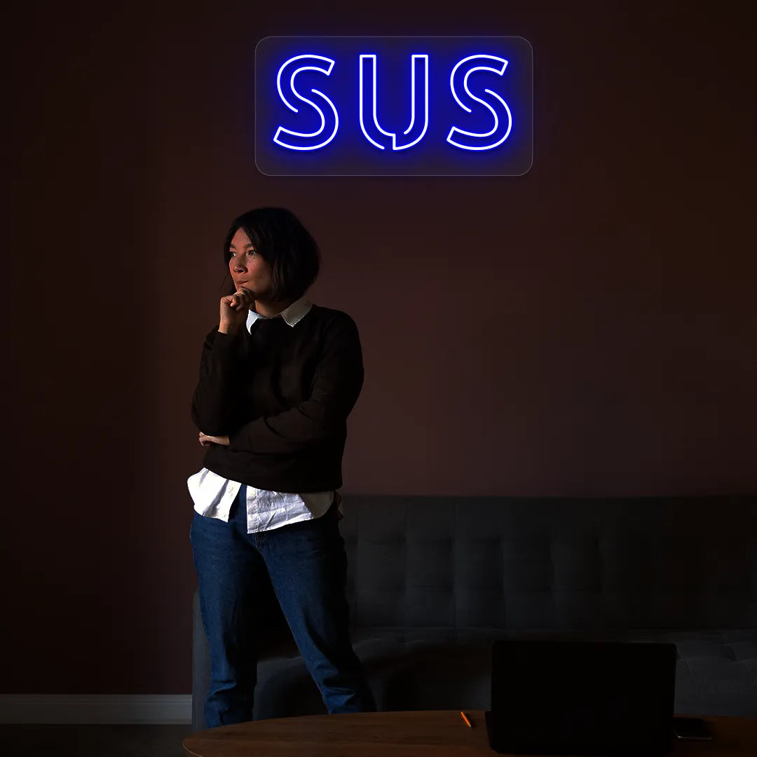 SUS LED Neon Sign | Blue