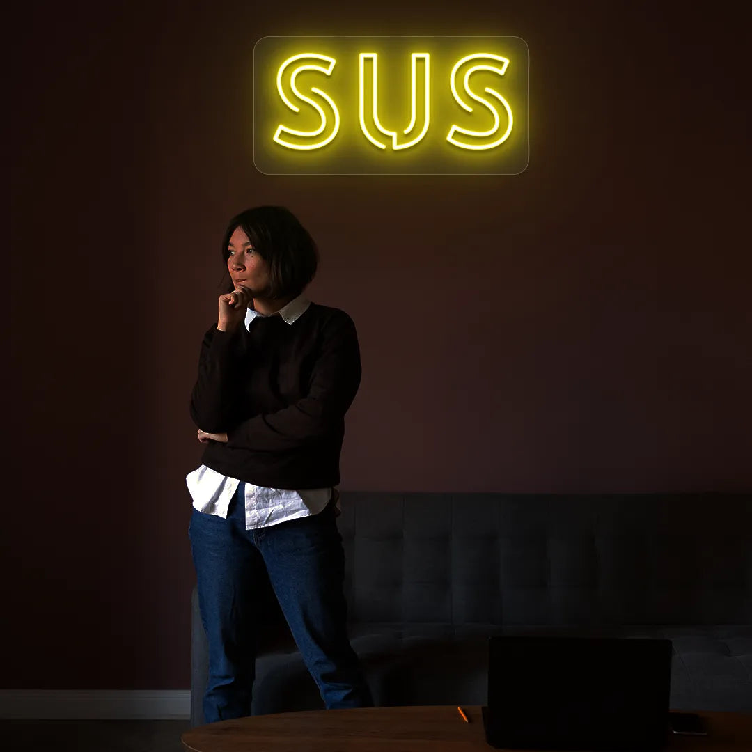 SUS LED Neon Sign | Yellow