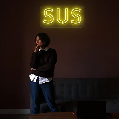 SUS LED Neon Sign | Yellow