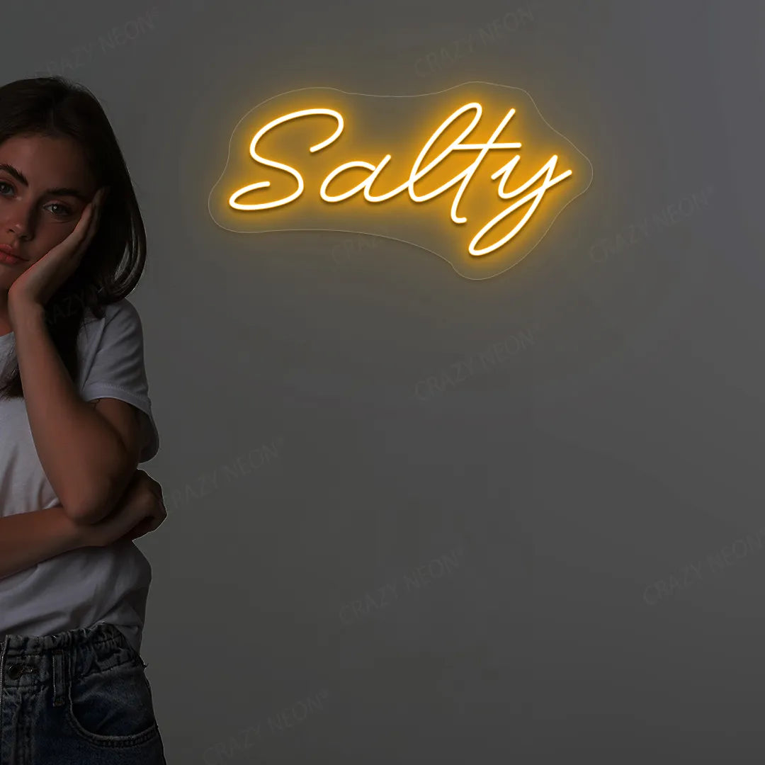 Salty LED Neon Sign | Orange