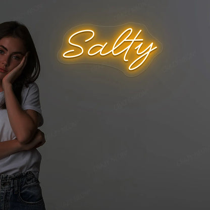 Salty LED Neon Sign | Orange