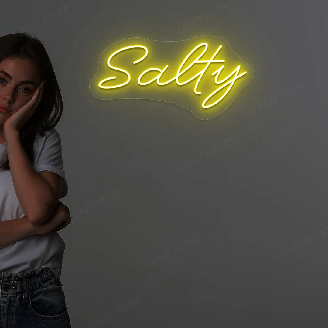 Salty LED Neon Sign | Yellow