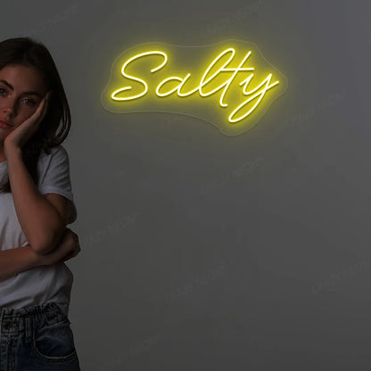 Salty LED Neon Sign | Yellow