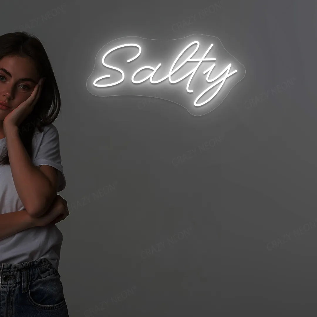 Salty LED Neon Sign | White
