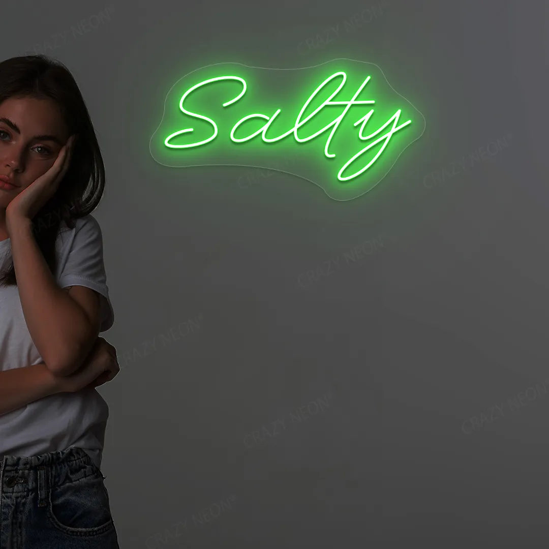 Salty LED Neon Sign | Green