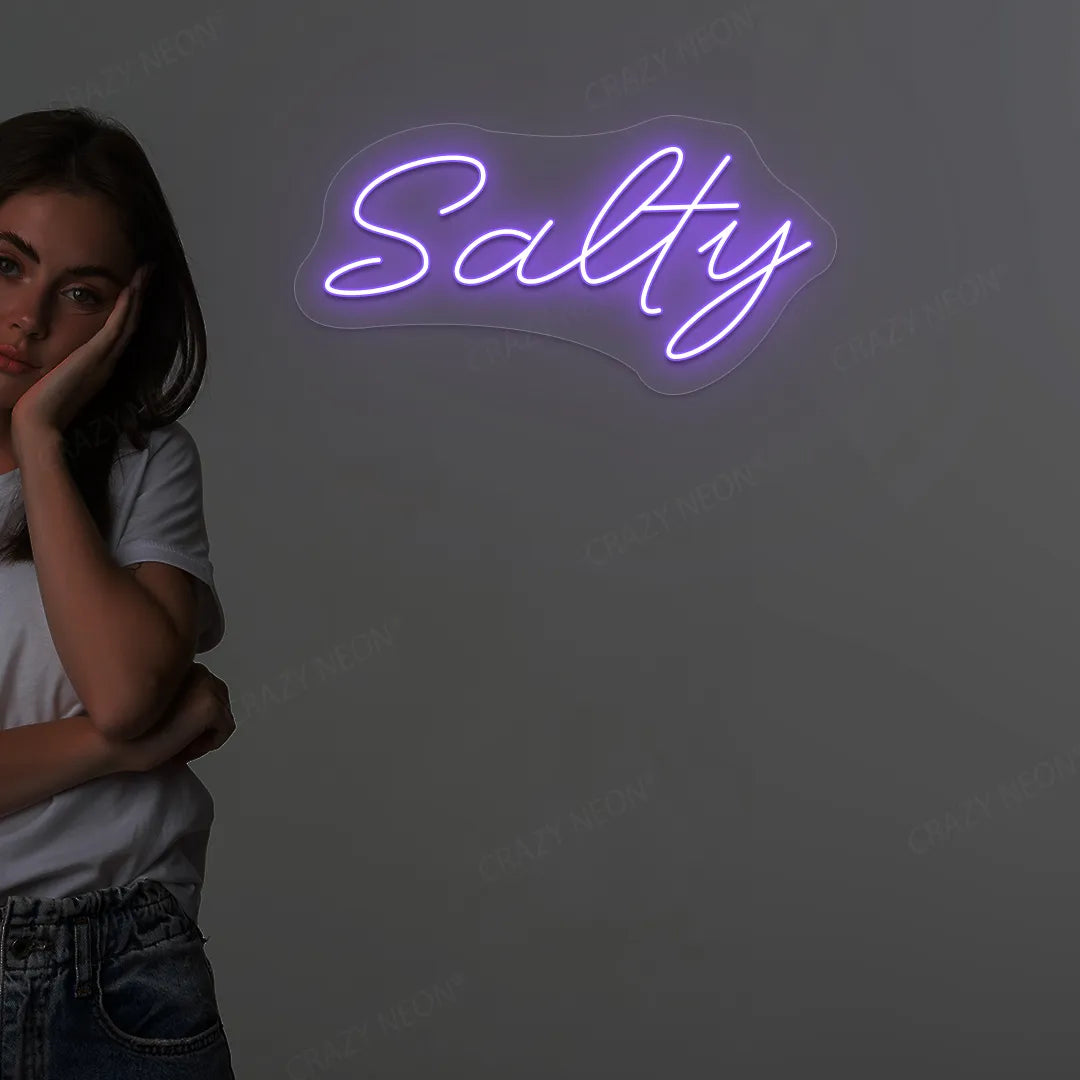 Salty LED Neon Sign | CRAZY NEON® – Crazy Neon
