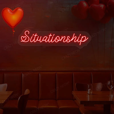 Situationship Neon Sign | red