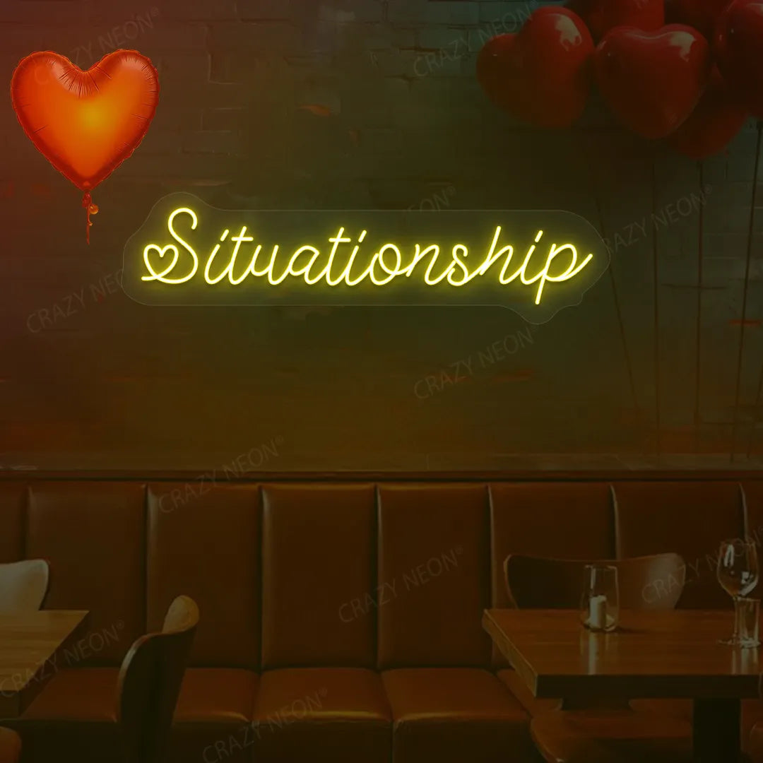 Situationship Neon Sign | yellow
