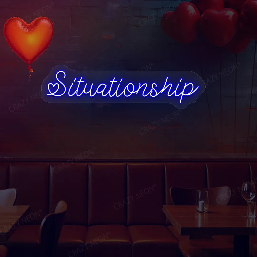 Situationship Neon Sign | blue