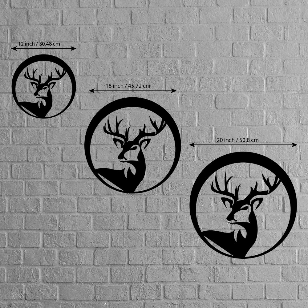 Metal Deer wall Art Sign