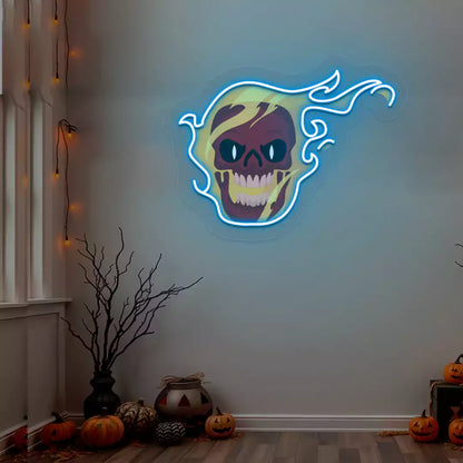 Skull Rider Neon Artwork | Icebue