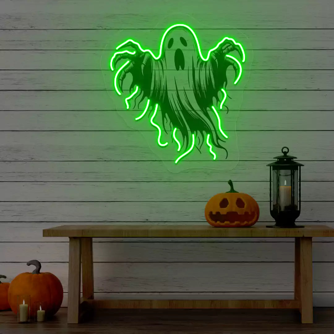 Floating Phantom Neon Artwork | Green