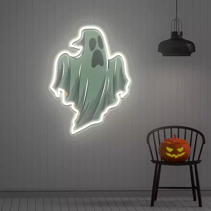 Spooky Phantom Neon Artwork | Warmwhite