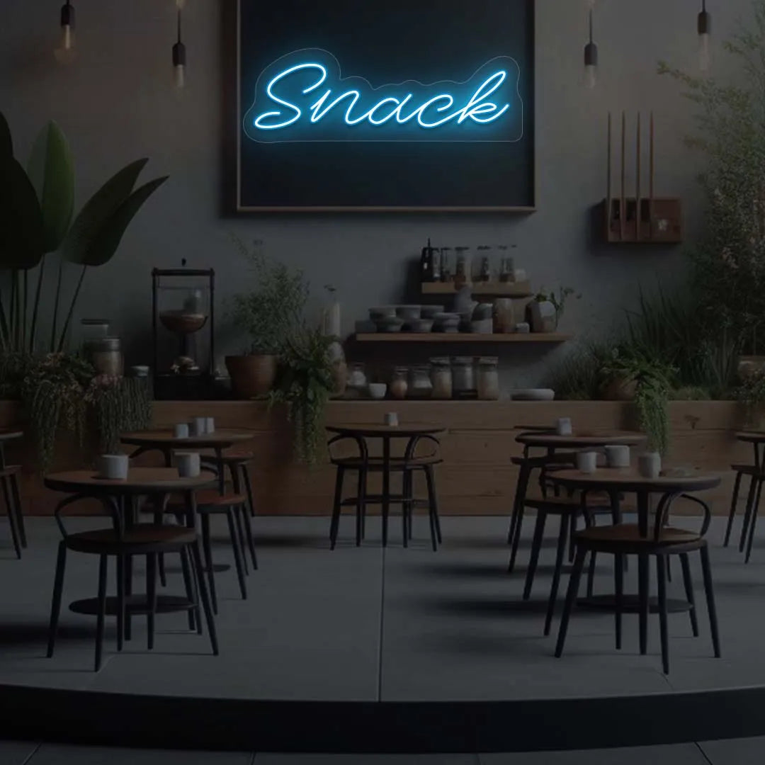 Snack LED Neon Sign | iceblue