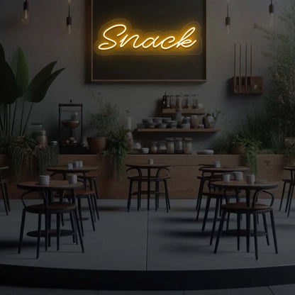 Snack LED Neon Sign | Orange