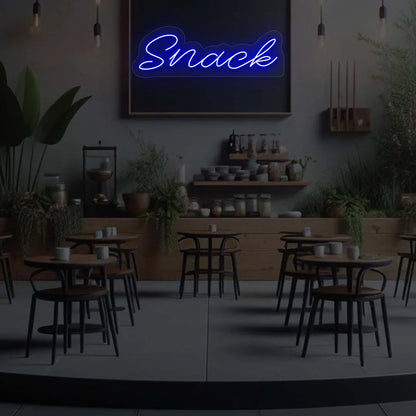 Snack LED Neon Sign | Blue