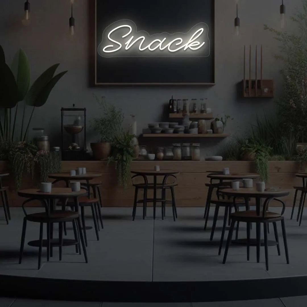 Snack LED Neon Sign | Warmwhite