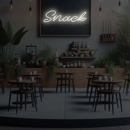 Snack LED Neon Sign | Warmwhite