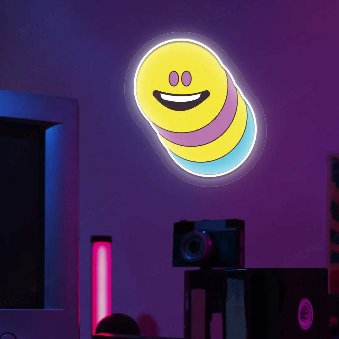 Mood Stack Emoji Neon Artwork  warmwhite